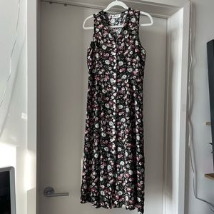 Vintage 90s Floral Maxi Dress